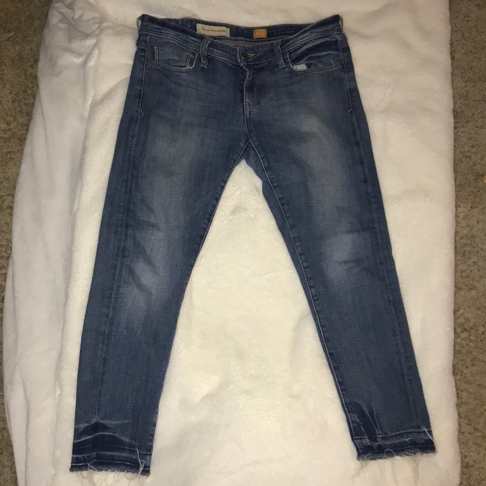 Anthropologie cropped skinny jeans